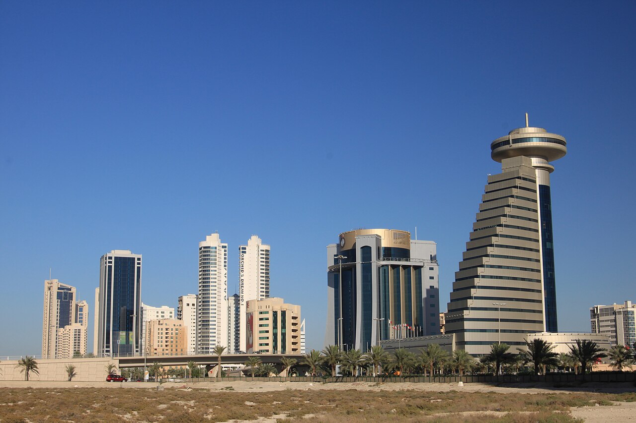 Manama skyline, Bahrain, where families sponsored through a GovtLink Solutions family visa settle